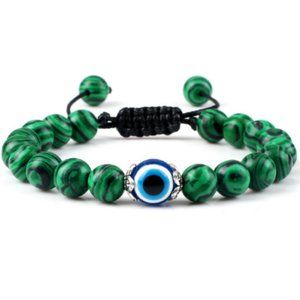 Evil Eye Bracelet,Green Bracelet,Hamsa Bracelet,Good Luck Bracelet